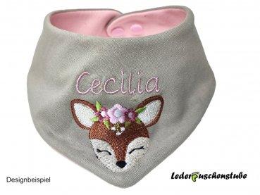 Wende Halstuch Boho Reh mit Namen